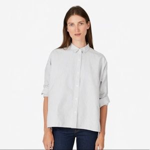 Japanese Oxford Square Shirt Stripe 00